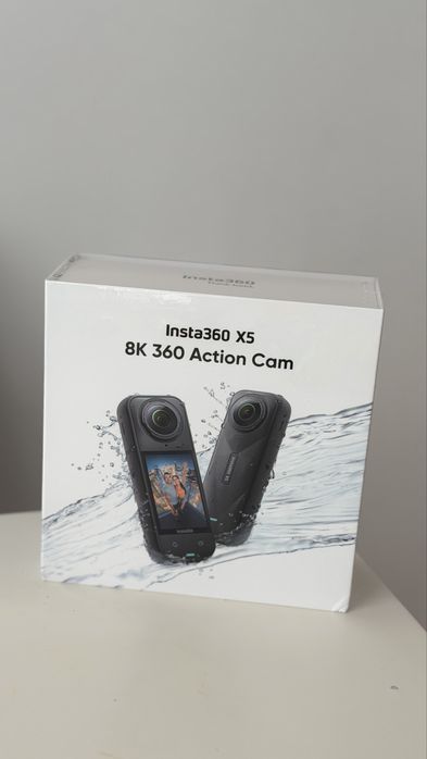 Camera video sport Insta360 X5, 8k, 360 - sigilata