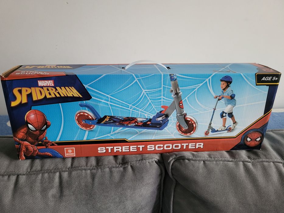 Trotineta pliabila din aluminiu, Mondo, Spiderman 5 ani