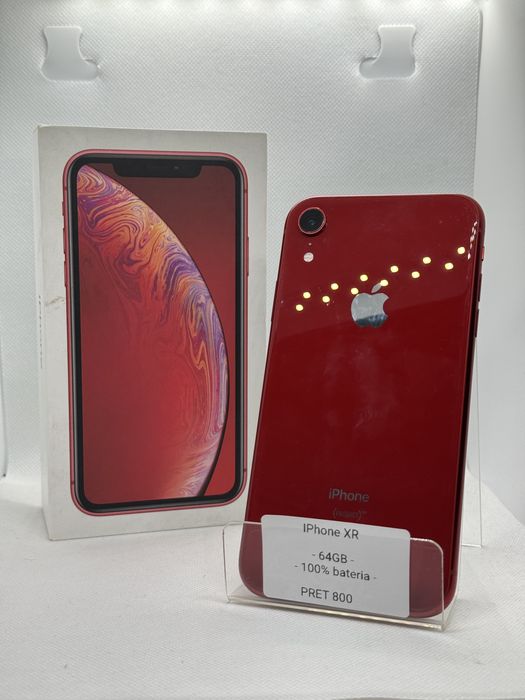 Magazin Vindem: Iphone XR, 64GB, 100% bateria