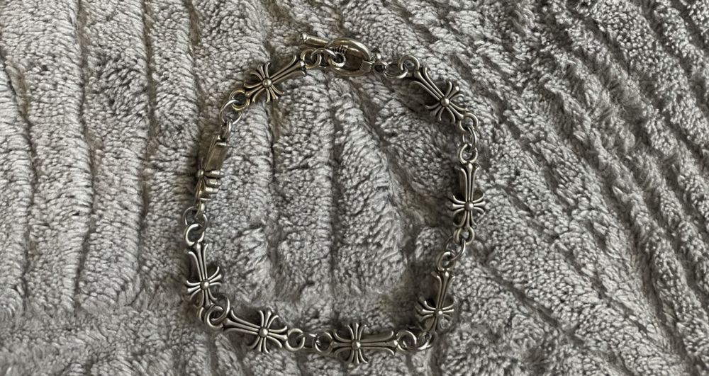 Bratara chrome Hearts argint model Cross - nou unisex