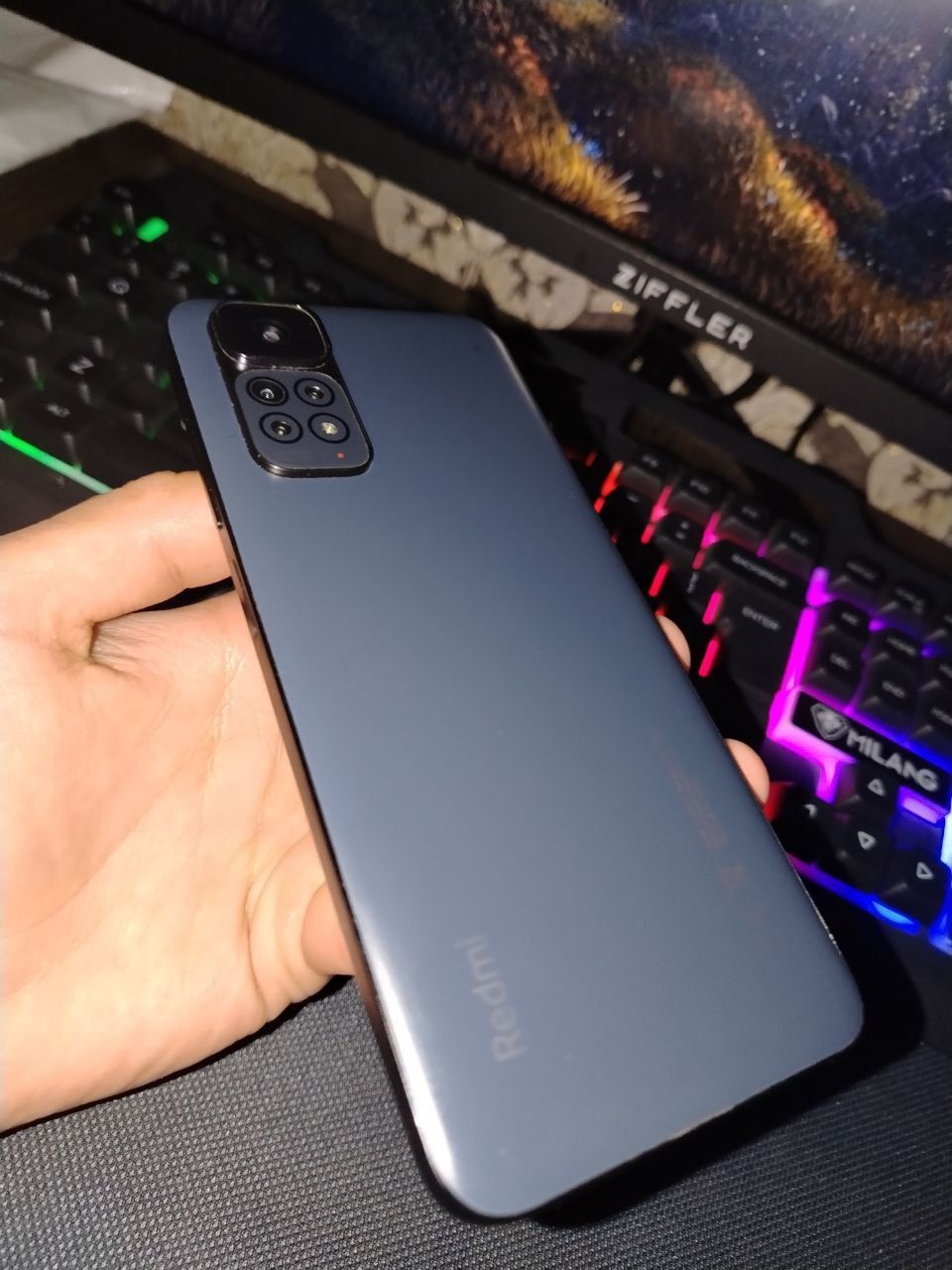 REDMI NOTE 11S коробка документ, прозрачный чехол, всё работает