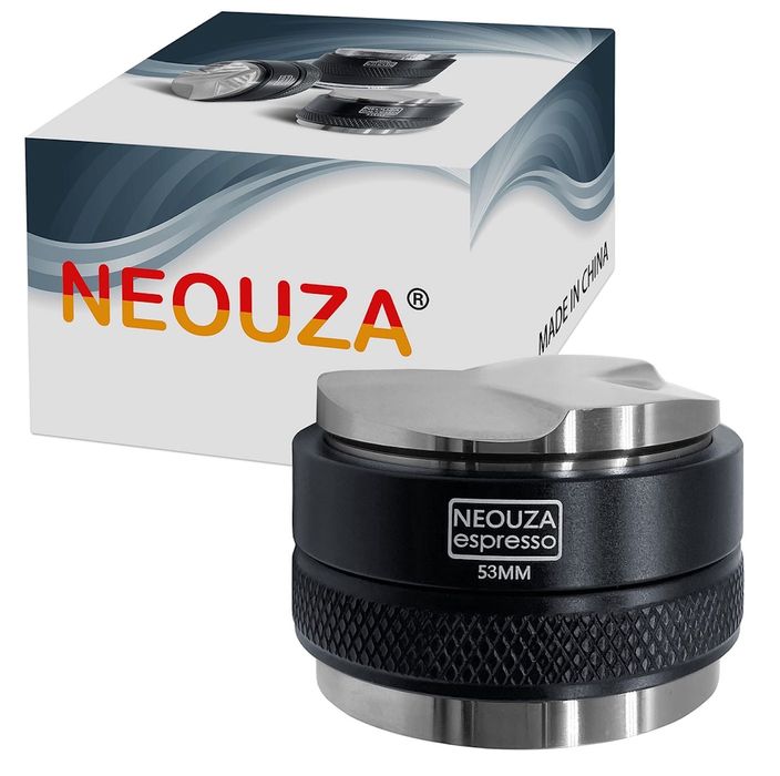 NEOUZA Distribuitor & Tamper Cafea 2 în 1, 53mm, cu Adâncime Reglabilă