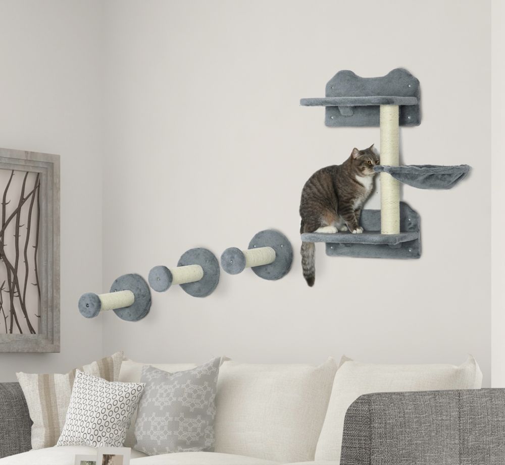 PawHut Рафт за котки от 4 части