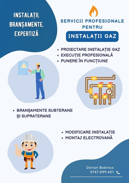 Instalații Gaz,proiectare,executie si punerea contorului!