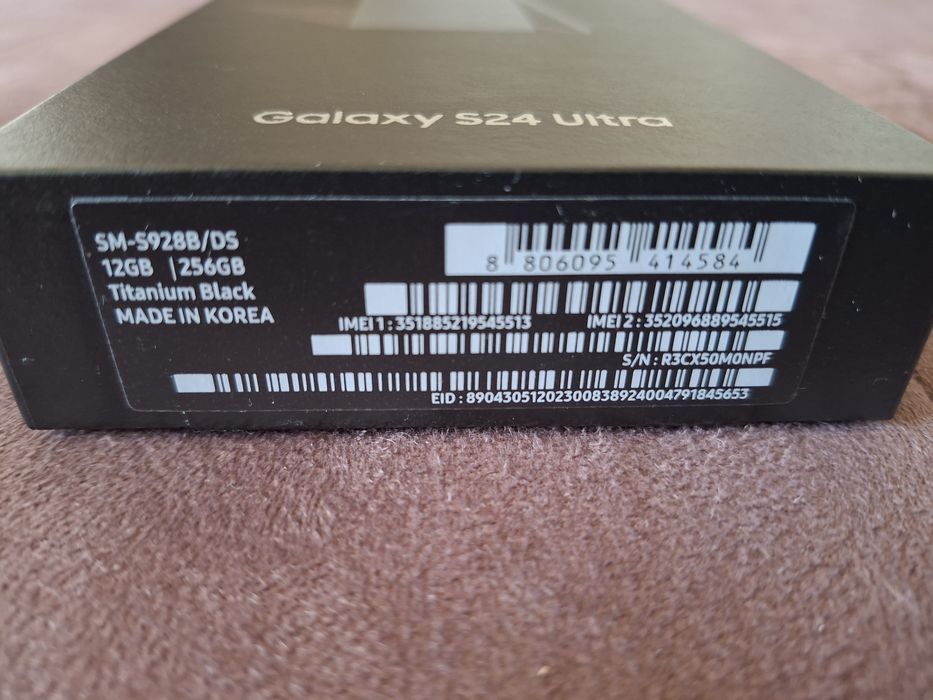 Като НОВ!! Samsung S24 Ultra + 45W зарядно и 7 калъфа