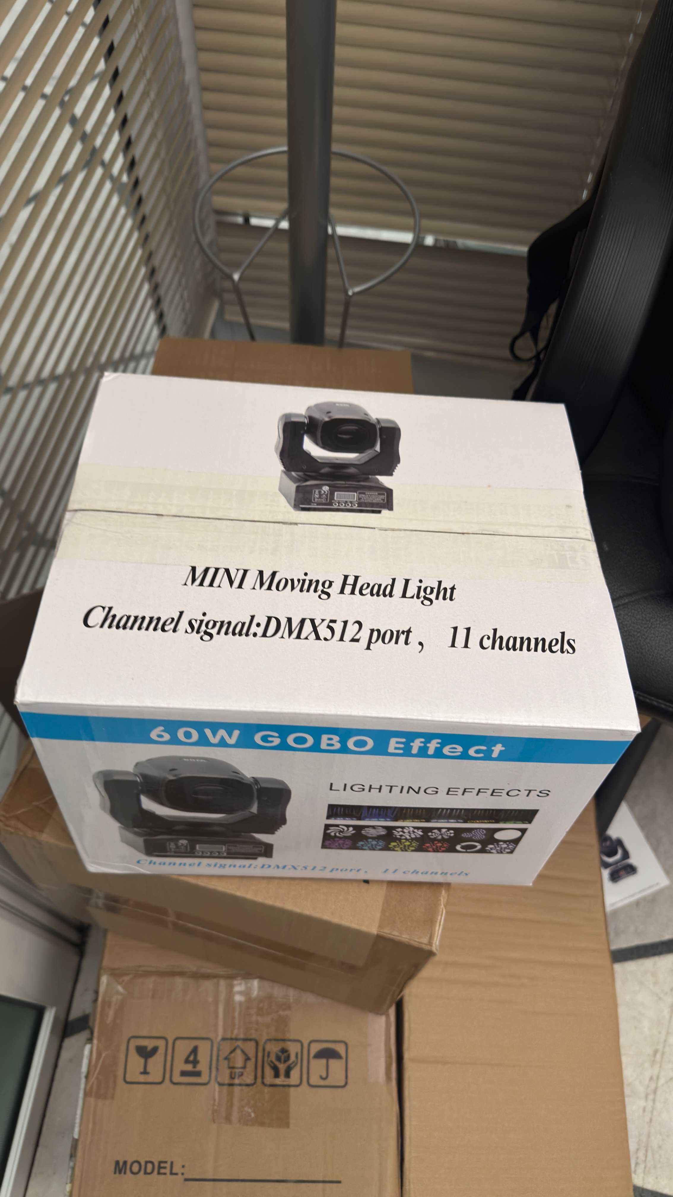 Продавам движещи глави moving head LED MINI SPOT 60W нови !