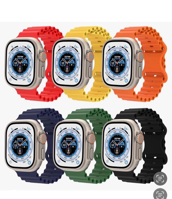 Curea Husa Tpu Silicon Gauri Laterale Ceas Apple Seria 1-10 SE ULTRA