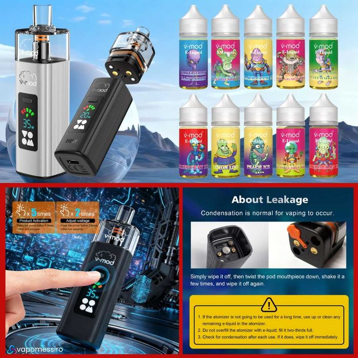 Vape POD Fairy Plus Lichid Gata Preparat Toate Aromele 30ml