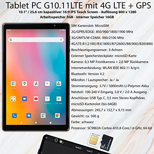Tableta Jay-Tech G10.11 4G - DEFECTA