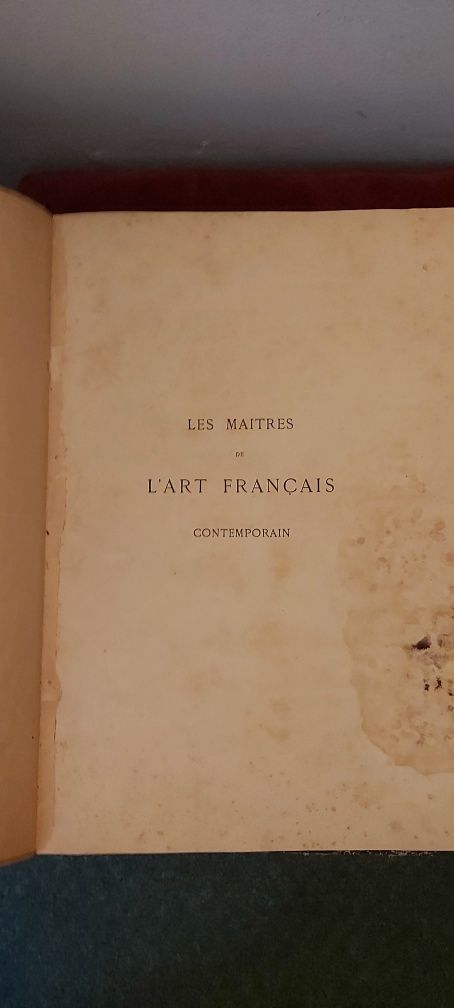 Catalog Maeștrii artei Franceze contemporane anul 1887