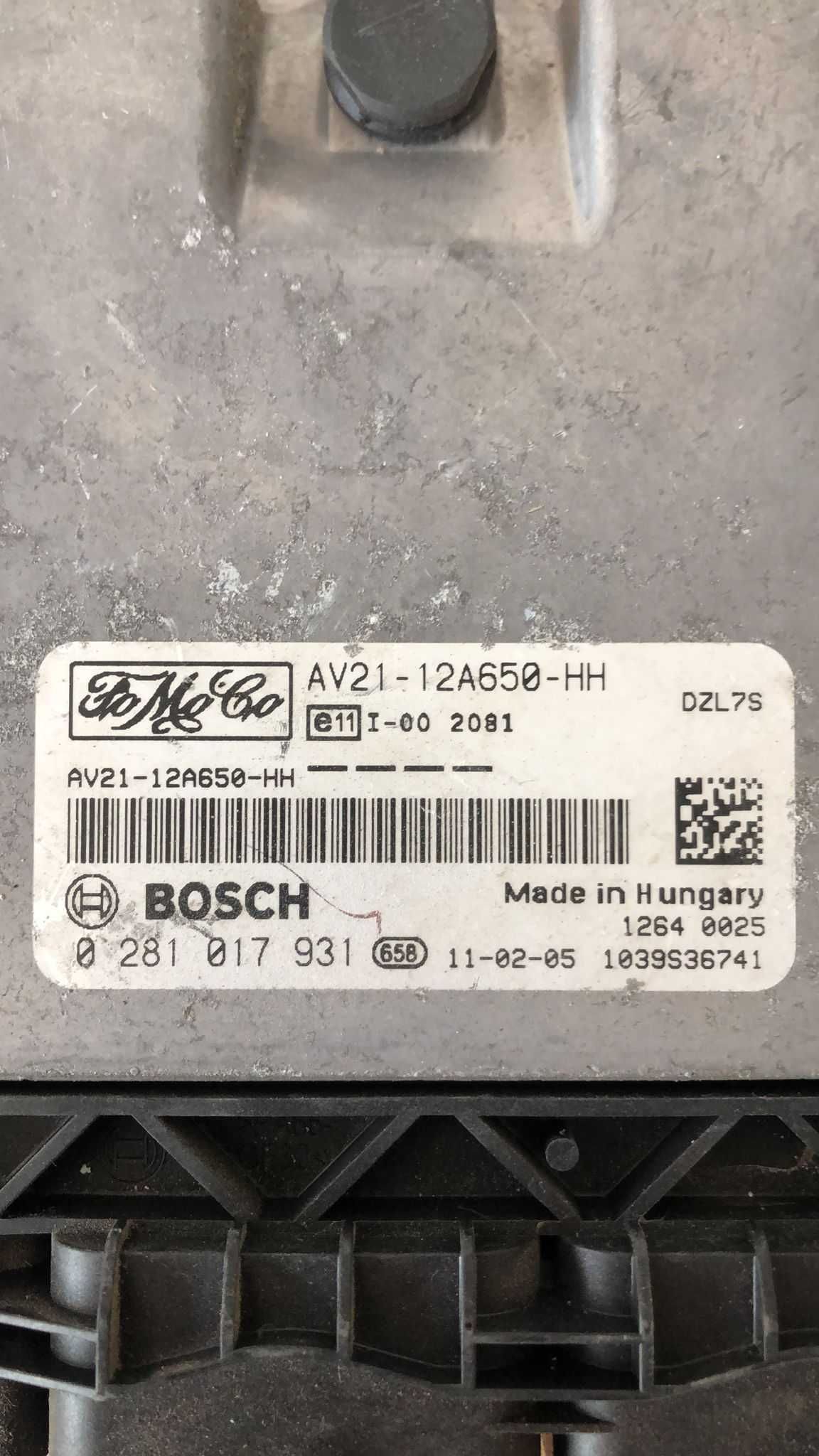 ECU Calculator motor Ford Fiesta 1.6 TDCI, cod 0281017931