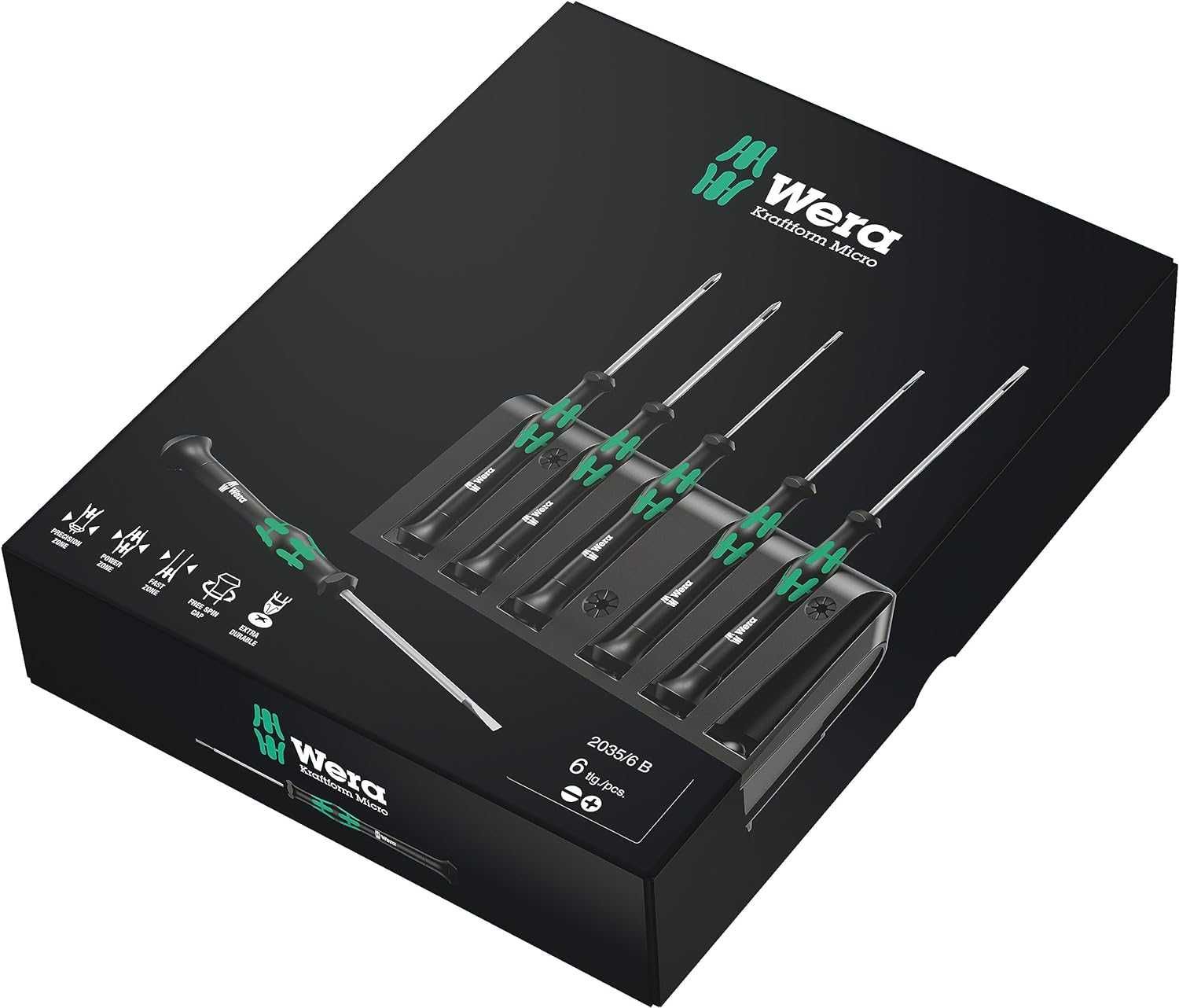 Wera Kraftform 2035/6 B Micro комплект часовникарски ответрки