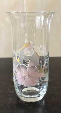 Vaza mare din sticla de calitate ,design floral Cerve Bicchieri Italia