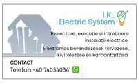 Electrician - Instalatii electrice 
- Instalatii electrice noi
- In