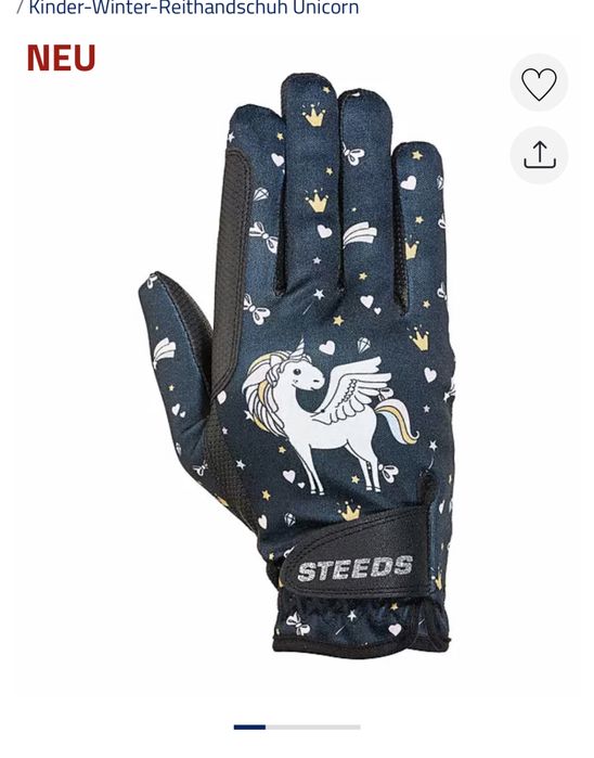 Manusi echitatie copii, de iarna, Steeds, KinderM