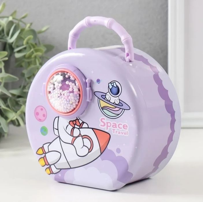 Металлическая копилка с замком «Космос»