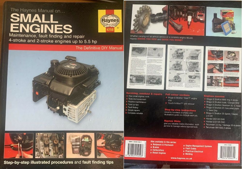 Manual Haynes nou sa repari motoare mici motocultor generator cositori