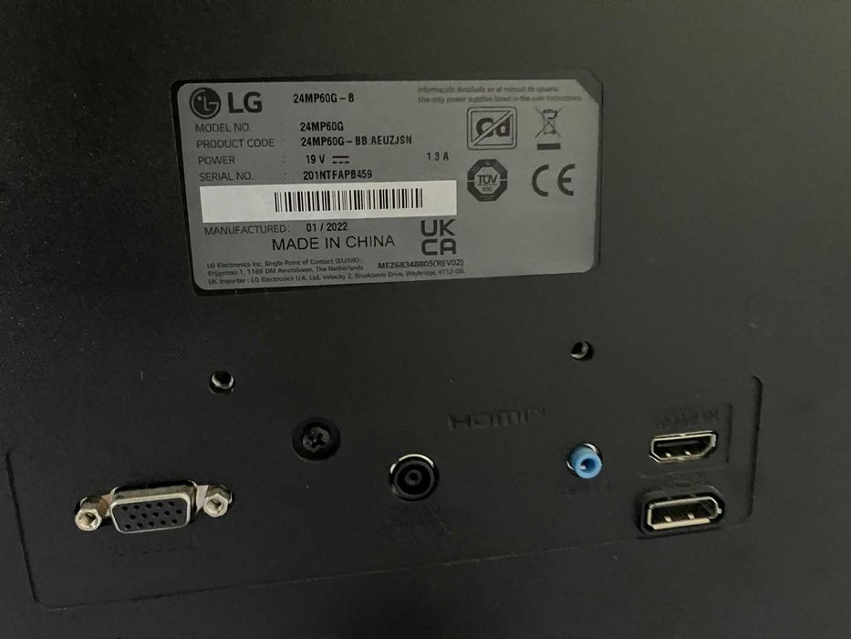 Monitor LG 75Hz 24.5 inch