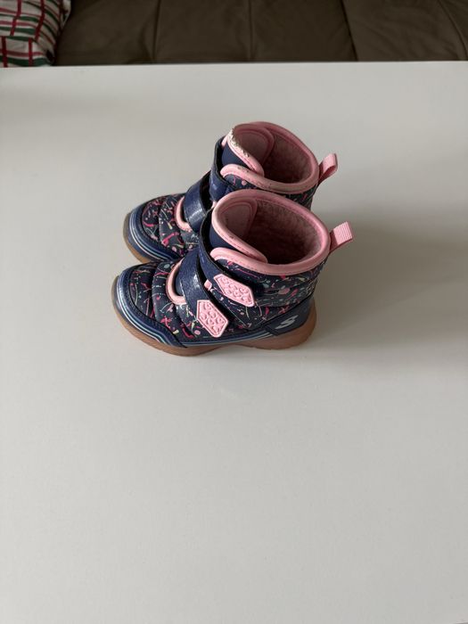 Skechers, Боти Illumi Brights с велкро, Тъмносин / Бял / Розов, 23