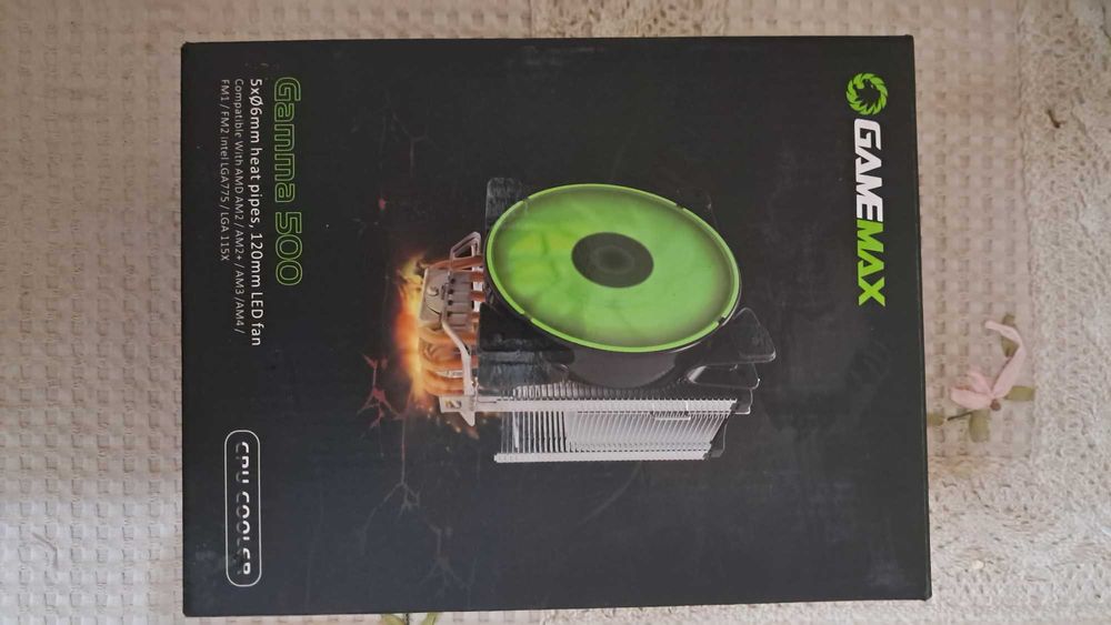 куллер для процессора Gamemax с подсветкой замаской и комплектующим