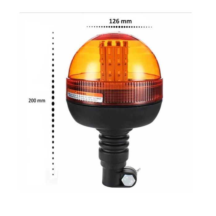 Led лед аварийна, сигнална лампа, 40 диода, 3 режима на светлина, маяк
