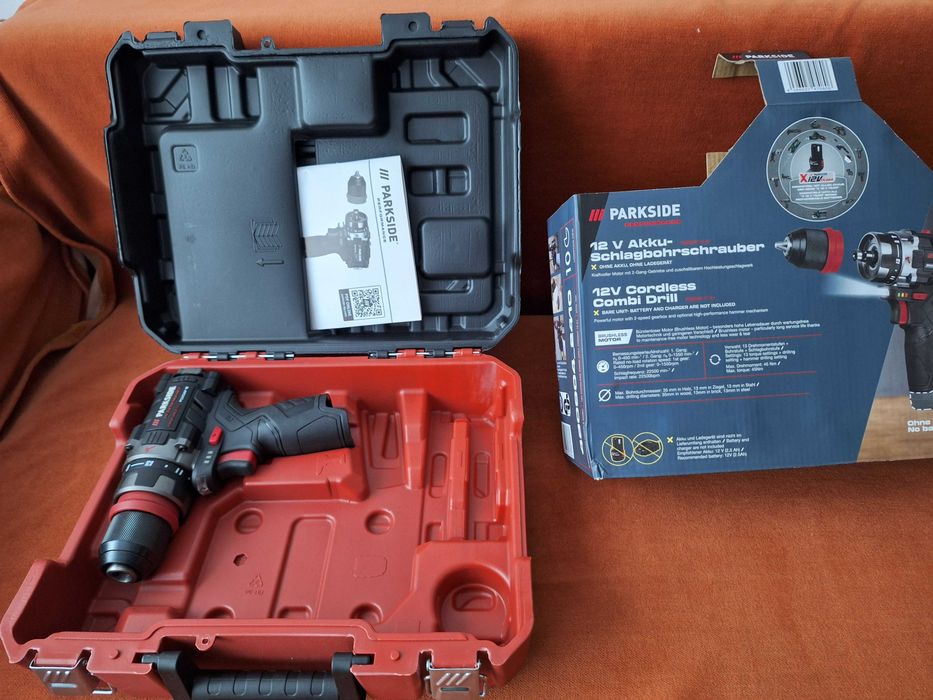 Masina de insurubat si gaurit , cu percutie,  PARKSIDE- Brushless ,12V