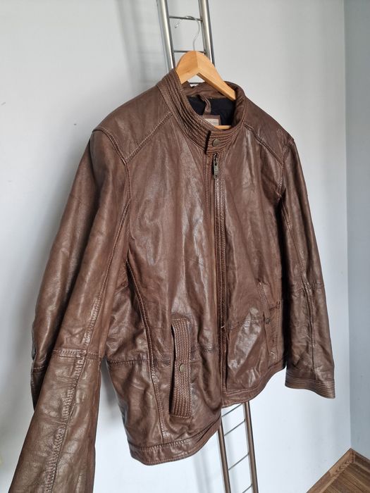 Страхотно мъжко кожено яке естествена кожа ANGELO LITRICO размер 3XL