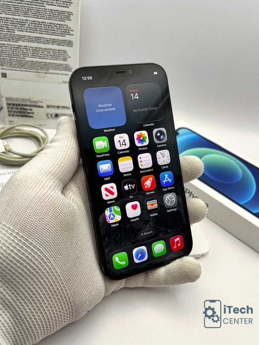 iPhone 12, 64GB, Black, 100% батерия, ОТЛИЧЕН, ГАРАНЦИЯ!