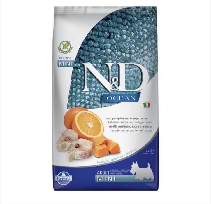 Hrana uscata pentru caini adult N&D Ocean, Mini
