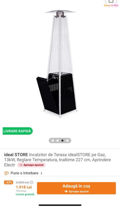 Incalzitor terasain sau alte spatii