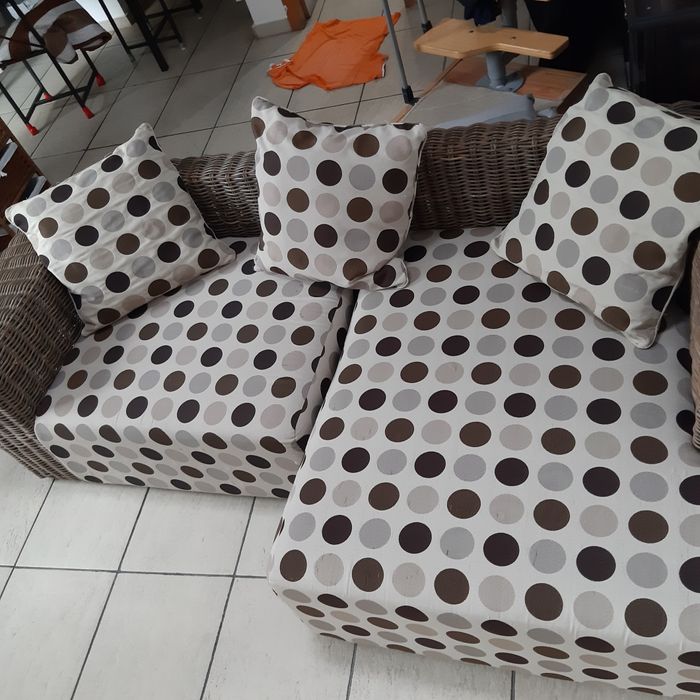 Canapea ratan Mobexpert 3-4loc, ediție limitată, lux, din lemn împleti