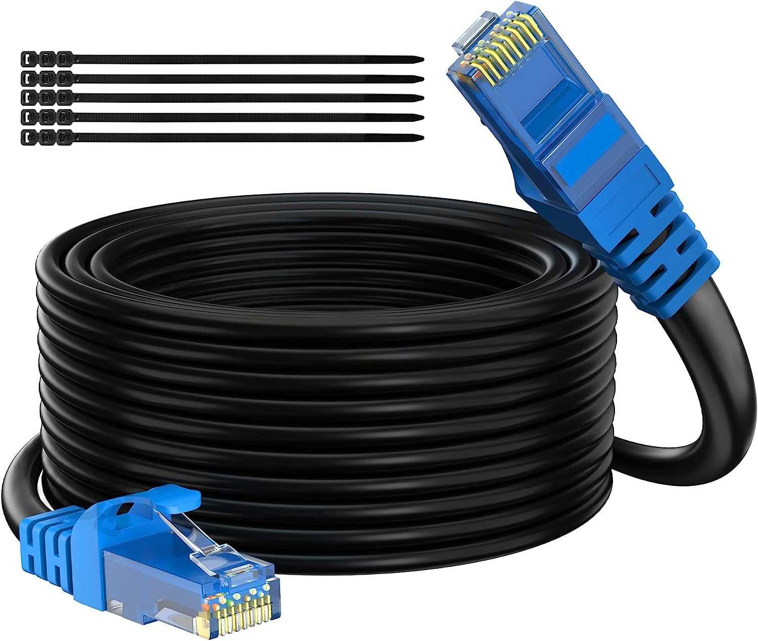 Gbps Тежък външен интернет кабел, поддържа POE Cat6 Cat 5e Cat 5