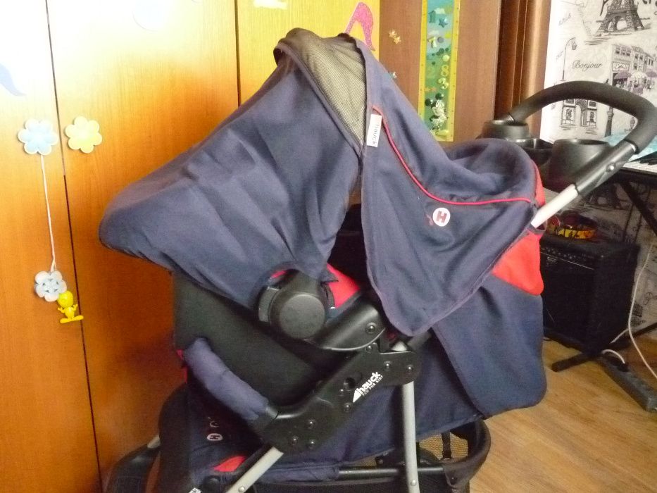 Комбинирана детска количка-hauck-Мечо пух-Немска+детско столче
