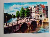 Принты акварель (фото с оригиналов), виды на Амстердам