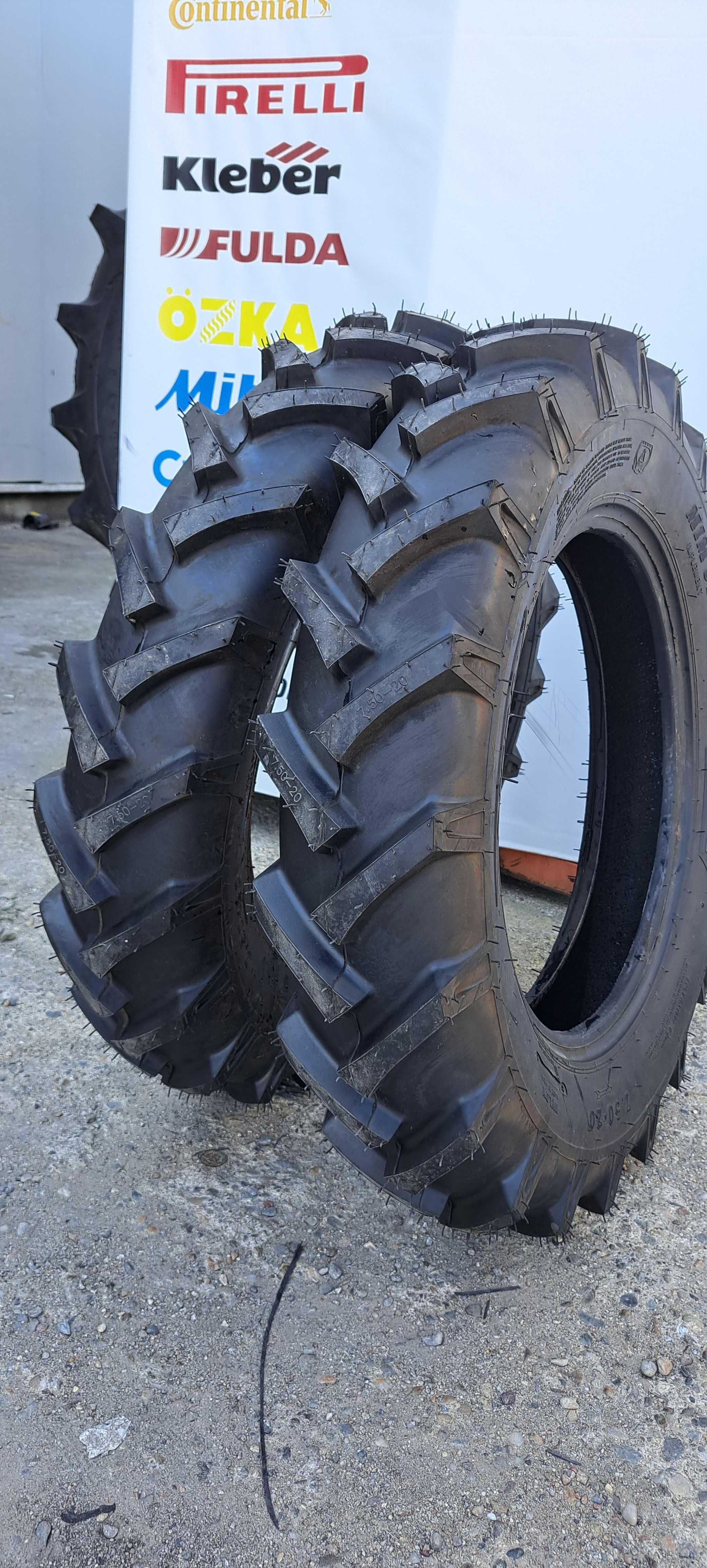 Anvelope noi 7.50-20 MRL cu 8 pliuri cauciucuri TRACTOR U650