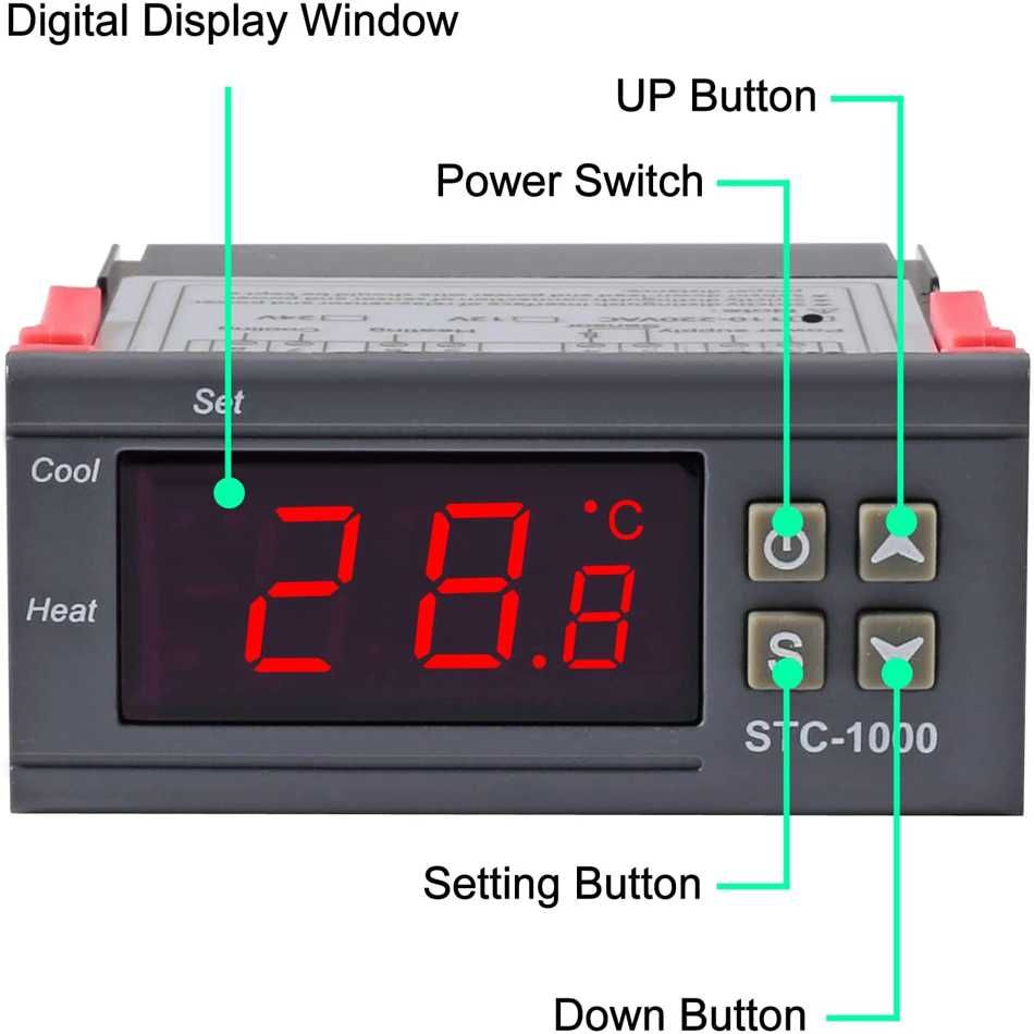 Termostat STC 1000 control temperatura incalzire si racire