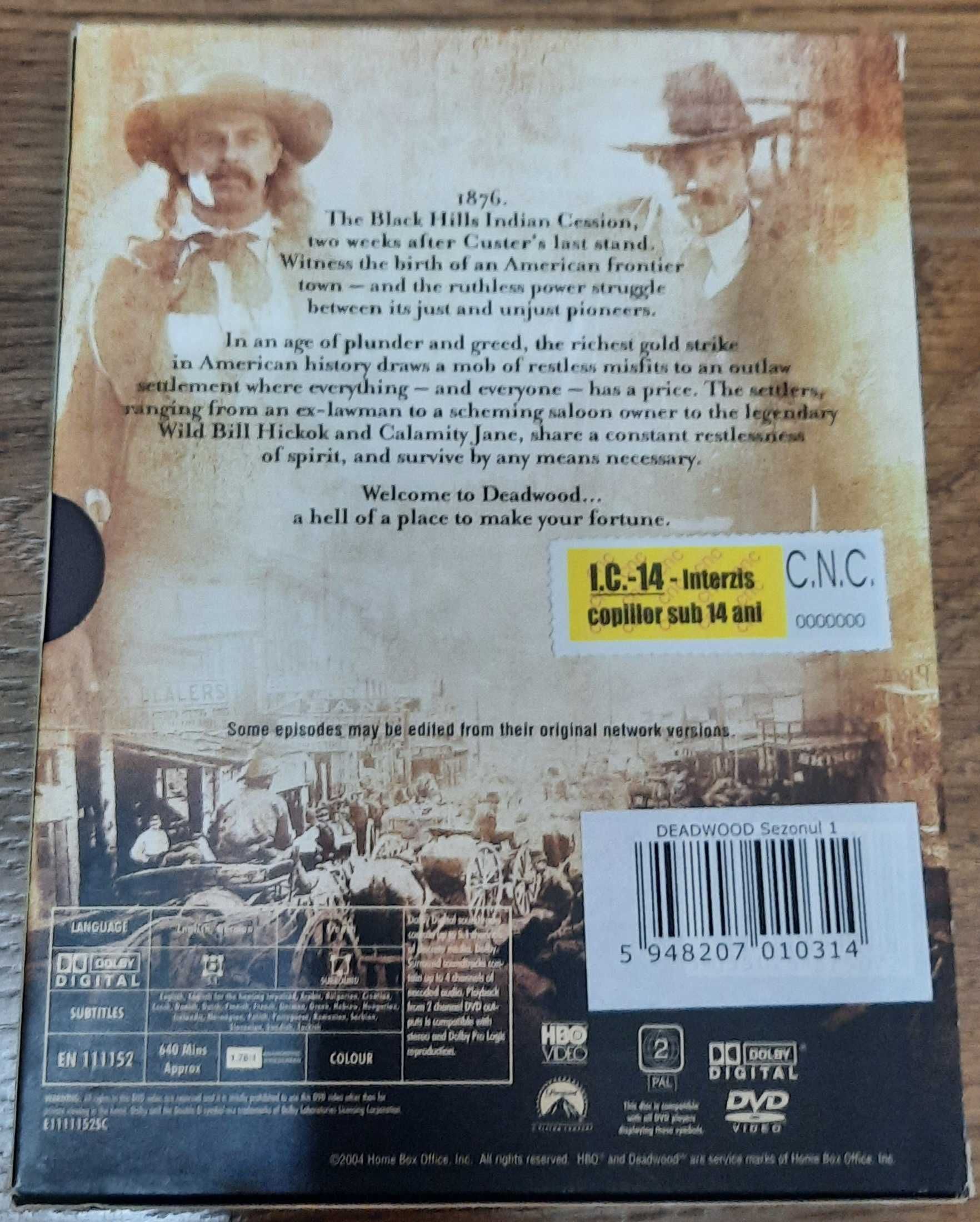 Deadwood Serial HBO Boxset 2 Sezoane (1 & 2, din total 3 sezoane)