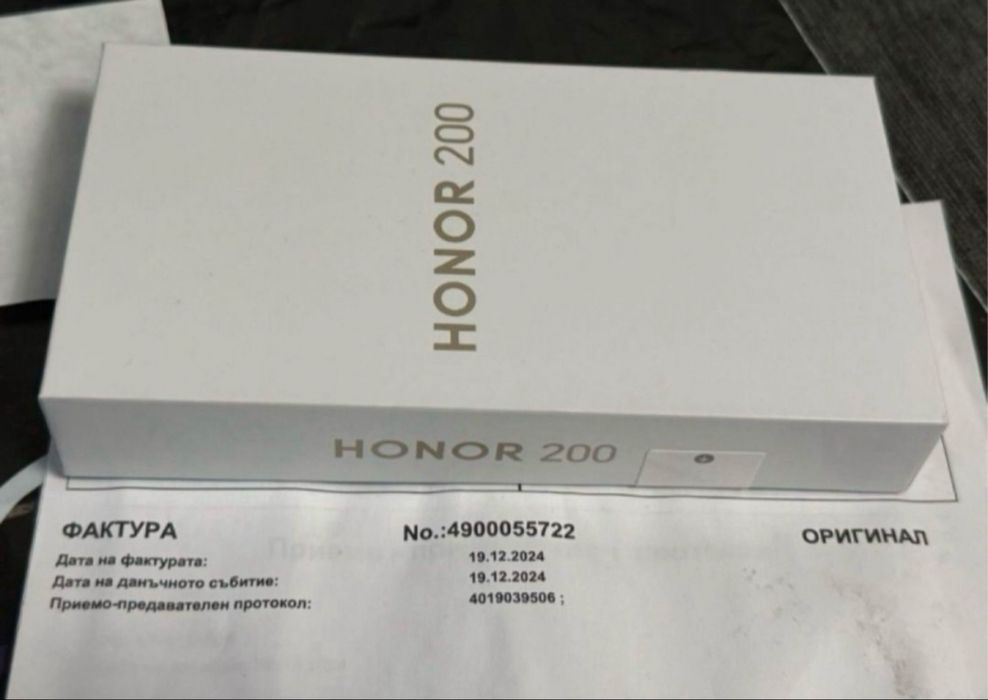 КАТО НОВ 512GB Honor 200 12GB 5G Гаранция Vivacom 2026 Black / Черен