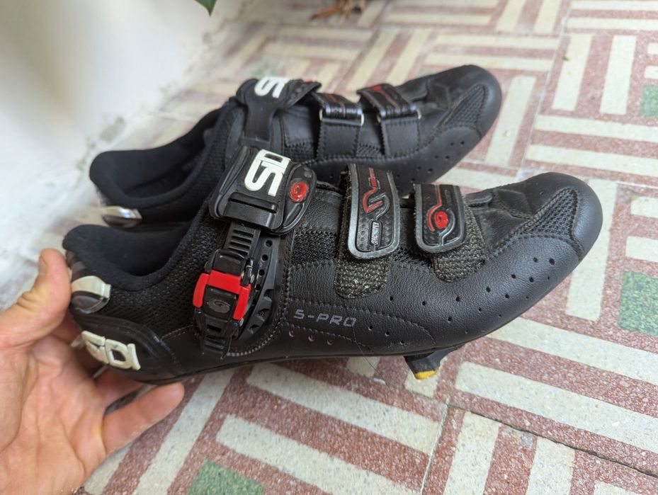 Pantofi ciclism piele-  Sidi carbon 5 - Pro - nr.46