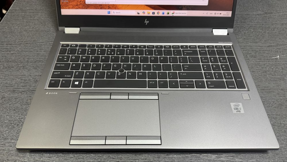 HP ZBook FURY 15" G7, I7 10850H, 32GB RAM, SSD 1TB NVME, RTX3000 6GB