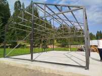 Construim în TOATĂ ROMÂNIA case cabane si garaje pe STRUCTURĂ METALICĂ