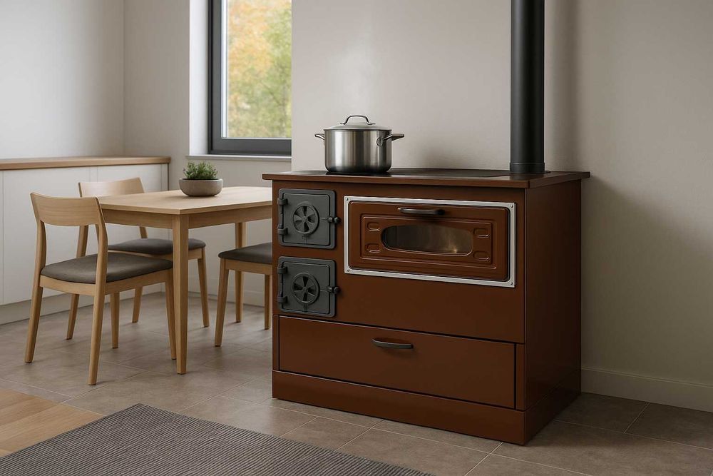 Soba Incalzit Gatit Lemne Plita Cuptor Sertar 8.4 kw LivratGRATUIT BV