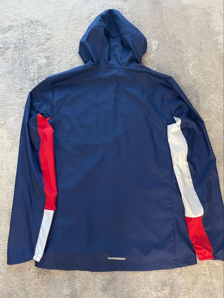 Adidas Own the Run Jkt Running Sports Hooded Jacket Blue, Size L