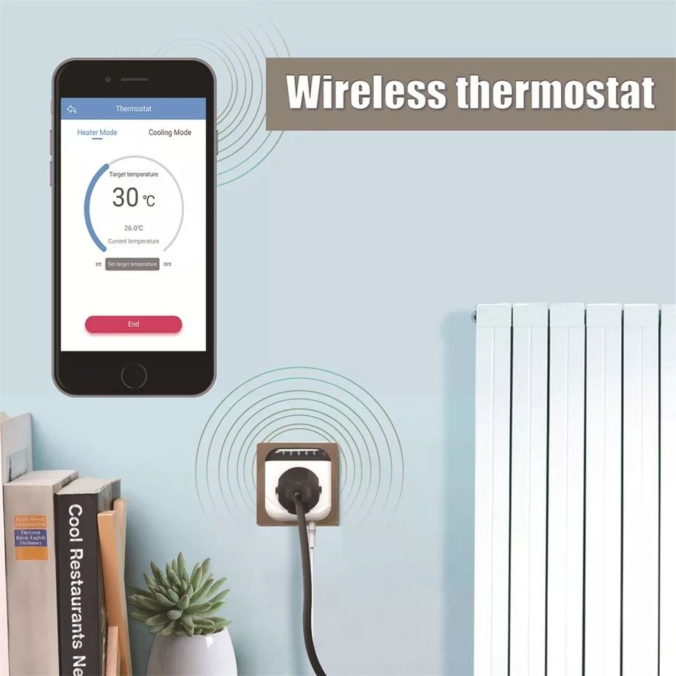 Wifi smart термостат за печка/радиатор/керамичен панел  Tuya/Smartlife