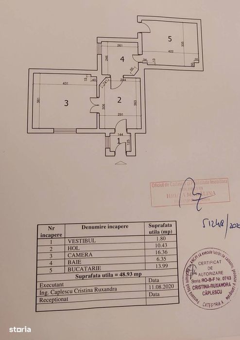 Apartament/Casa cu 2 camere cu curte comuna Str Eminescu!