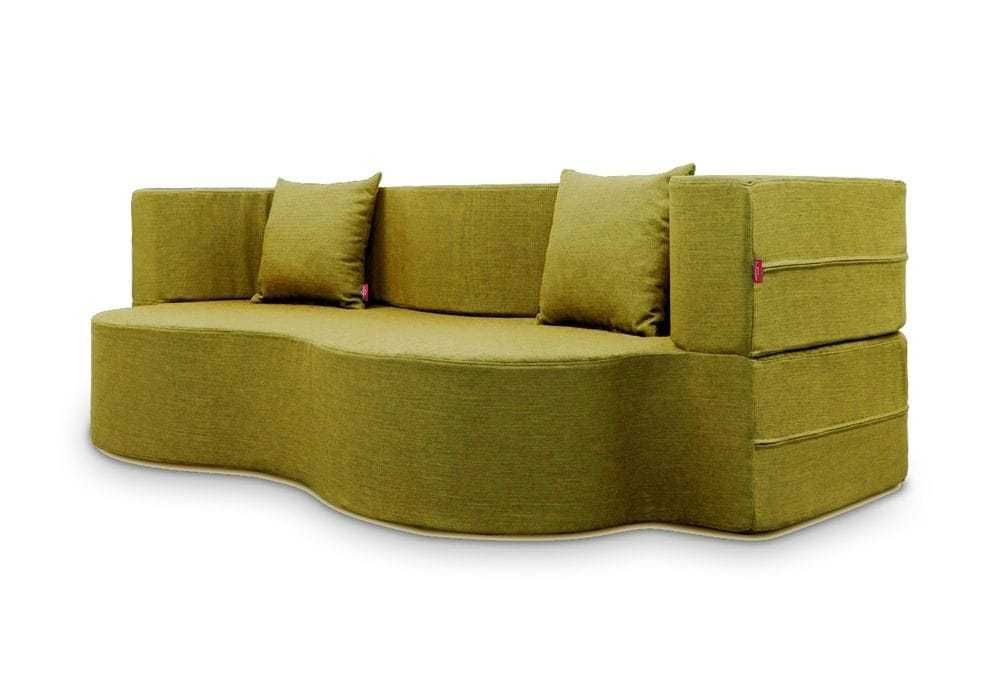 Canapea modernă verde măsliniu – formă unică, confortabilă și elegantă