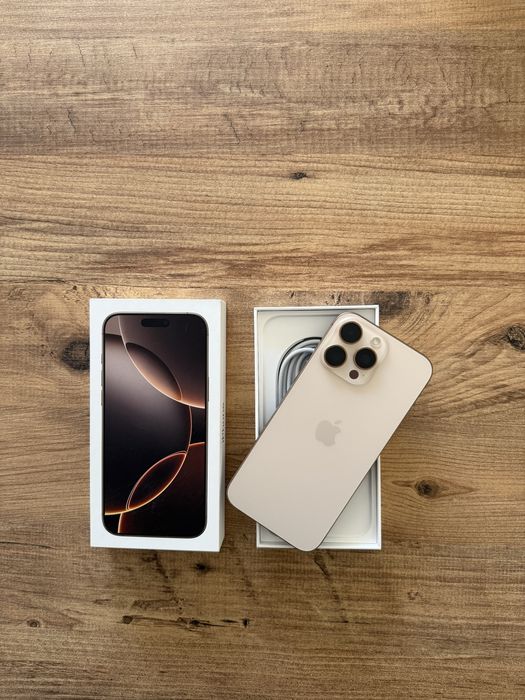 IPhone 16 PRO MAX 256 ГБ като Нов ! Desert Titanium !