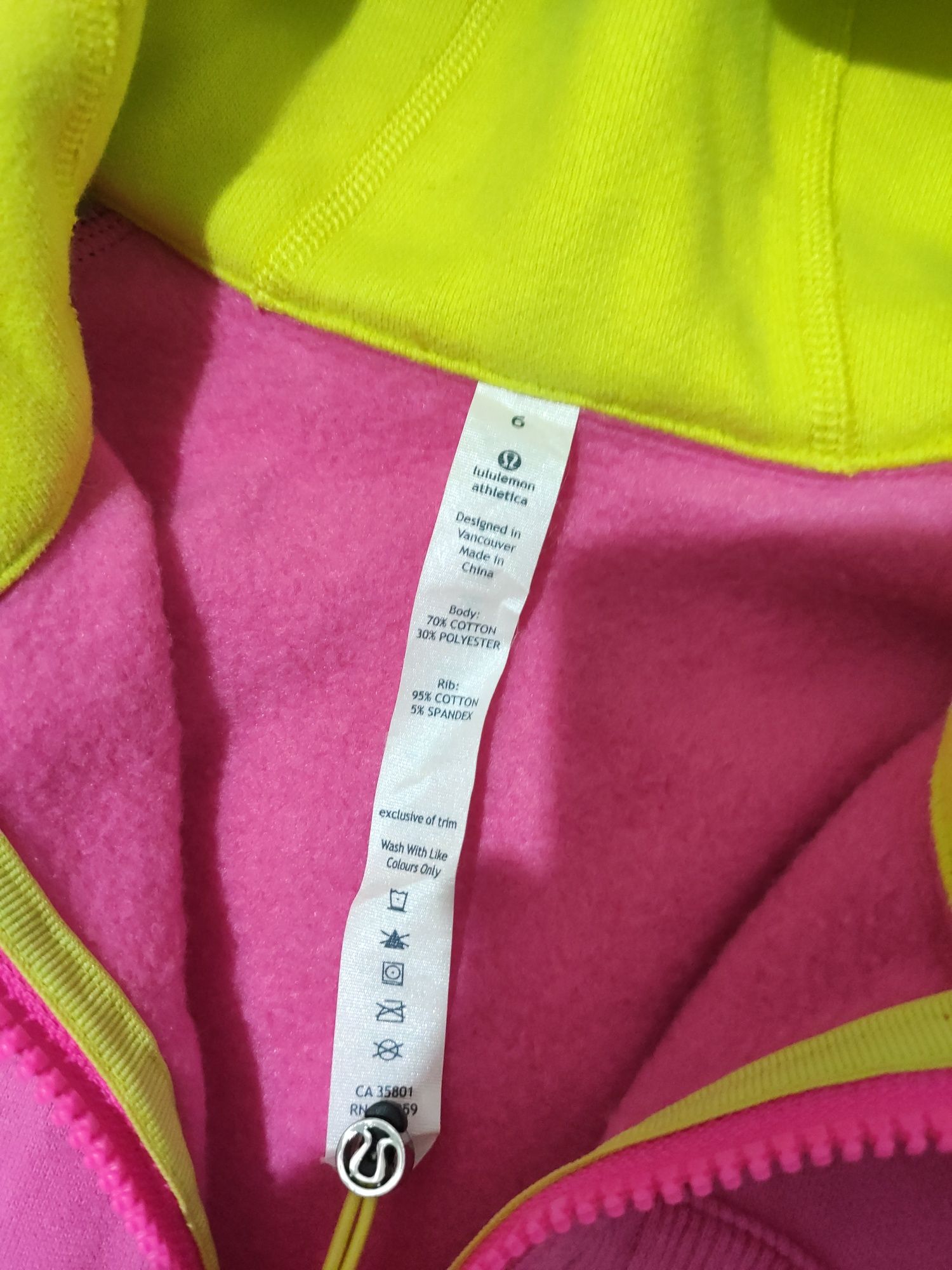 Hanorac damă Lululemon mărimea 6 USA S/M