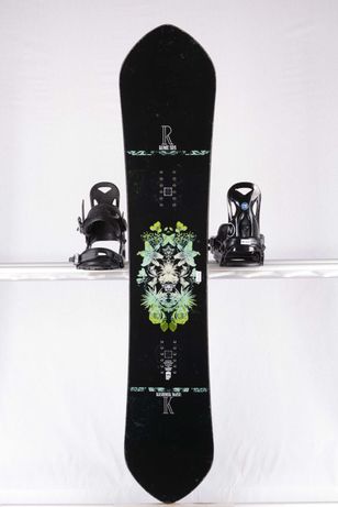 Placa snowboard femei ROME SDS KASHMIR, BLACK /green, WOODCORE, carbon