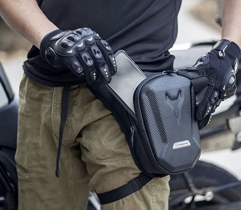Geantă practică pentru picior, model sport, ideală pentru motocicliști